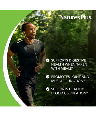 NaturesPlus Chewable Bromelain - 60 Tablets - Natural Proteolytic Enzyme Supplement - Supports Digestion Joint & Muscle Health - Vegan Gluten Free - 60 Servings 60 Vegetarian Tablets - Buy Online on GoSupps.com