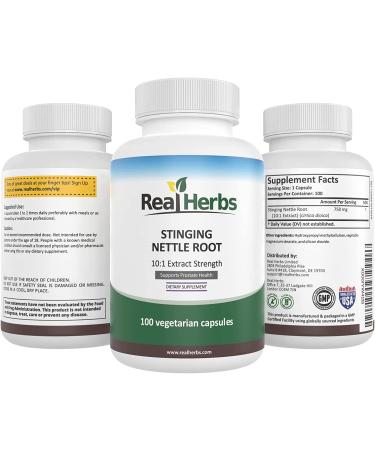 Stinging Nettle Root 10:1 Extract 750mg - Promotes Prostate & Urinary Tract Health - 100 Vegetarian Capsules - Buy Online on GoSupps.com