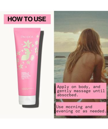 Pacifica Vanilla Crystal Body Butter Lotion Super Hydrating Moisturizer for Dry Skin Rich Shea Butter & Vitamin E Formula Vegan Cruelty-Free Clean Beauty Vanilla Scent 6 oz - Buy Online on GoSupps.com