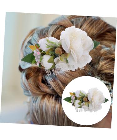 TOVINANNA Bridal Hair Accessories Wedding Bride Hair Comb Tuck Comb Women Headdress Wedding Hair Comb Women Hair Comb Hair Decoration Hair Comb for Bride Flower Shape Hair Decor - Buy Online on GoSupps.com