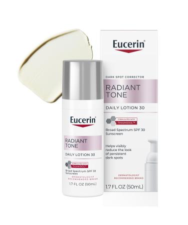 Eucerin Radiant Tone Daily Face Lotion with SPF 30 Dark Spot Corrector with Thiamidol Face Moisturizer Helps Visibly Reduce the Look of Persistent Dark Spots All Skin Types 1.7 Fl Oz Bottle