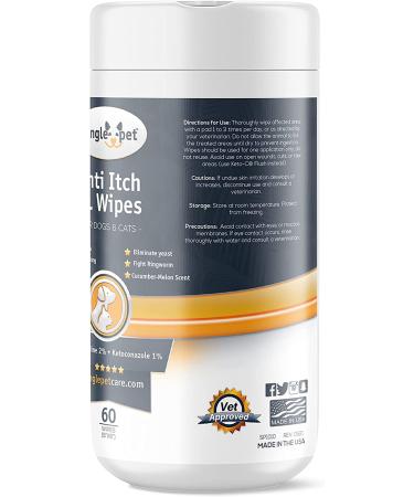 Jungle Pet Medicated Wipes for Dogs & Cats - 60 Count - Soothing & Effective Care - Buy Online on GoSupps.com