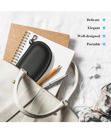 Moko 2 in 1 Glasses Case & Contact Lens Container - Portable Travel Set with Mirror & Tweezers for Men & Women | Black & White - Buy Online on GoSupps.com