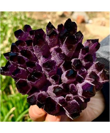 Natural Crystal Rough Crystal Cluster Natural Violet Ghost Phantom Quartz Crystal Cluster Specimen 1pcs (Size : 500-600g) - Buy Online on GoSupps.com