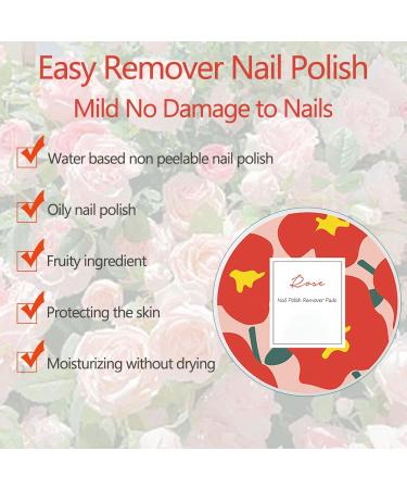 Natural Nail Remover Wipes - Lint Free Gel Polish Remover Pads for Nail Art - Easy to Use (Rose - Buy Online on GoSupps.com