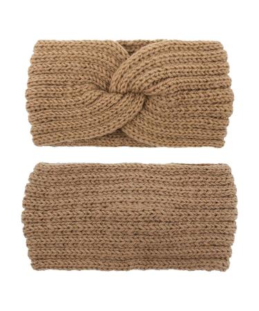 5-Pack Aoprie Knit Wide Headbands for Winter - Orange Ear Warmers for Women and Girls - Buy Online on GoSupps.com