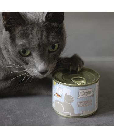 Mjamjam Premium Cat Wet Food - Blanched Turkey & Mussels Sauce | Grain Free | 6 x 185g Pack - Buy Online on GoSupps.com