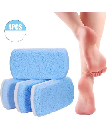 4-Piece Double-Sided Lava Pumice Stone Set - Effective Callus & Dead Skin Remover for Feet Hands & Body - Buy Online on GoSupps.com