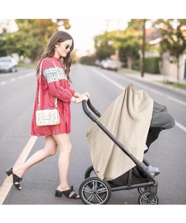Funmo Multi-Purpose Breastfeeding Towel & Apron - Cotton Privacy Cloth & Stroller Cover for Moms - Buy Online on GoSupps.com