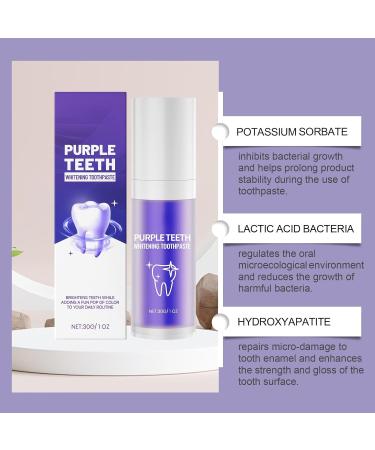 Purple Cleaning Toothpaste - Gentle Clean Teeth Brightening Fresh Breath & Daily Oral Care(2PCS) - Buy Online on GoSupps.com
