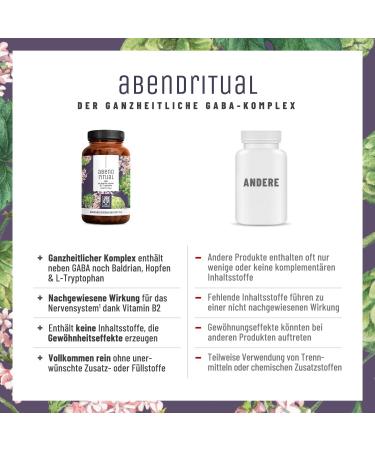 NaturTreu Evening Ritual Complex - High Dose GABA Capsules with Valerian Tryptophan & Hops - 90 Vegan Capsules No Additives - Buy Online on GoSupps.com