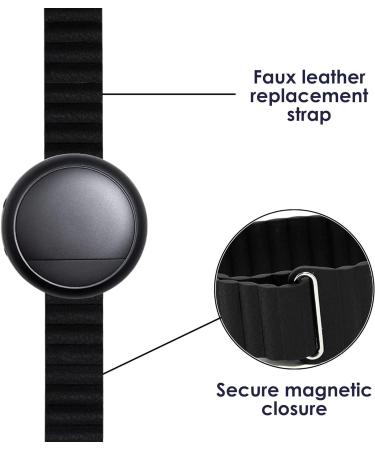 Embr Wave 2 Menopause Relief Accessory Kit - Black Thermal Wristband for Hot Flashes with Vegan Leather Strap - Buy Online on GoSupps.com