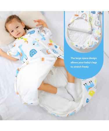 MIKAFEN 100% Organic Cotton Baby Sleeping Bag 3.5Tog | Long Sleeves | Elephant Design | 32-36in/18-30 Months | Winter Essential - Buy Online on GoSupps.com