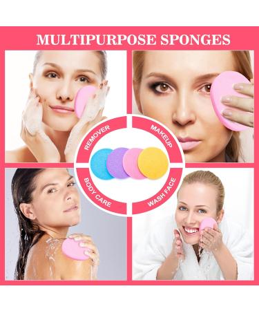 48 Compressed Face Sponges - Reusable Beauty Spa Cleaning Sponges for Makeup Removal & Facial Care - Buy Online on GoSupps.com