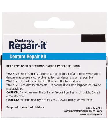D.O.C. Repair-It Denture Repair Kit - 3 Pack | Advanced Formula - Buy Online on GoSupps.com