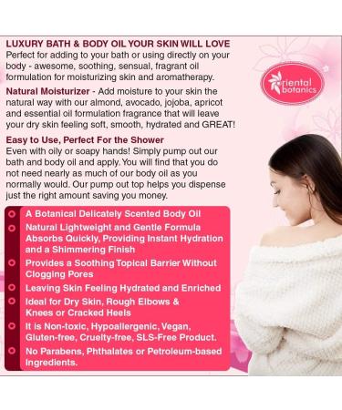 Buy Oriental Spicy Rose Bath & Body Oil 200ml - Nourishing Aromatic & Luxurious | International Shipping Available - Buy Online on GoSupps.com