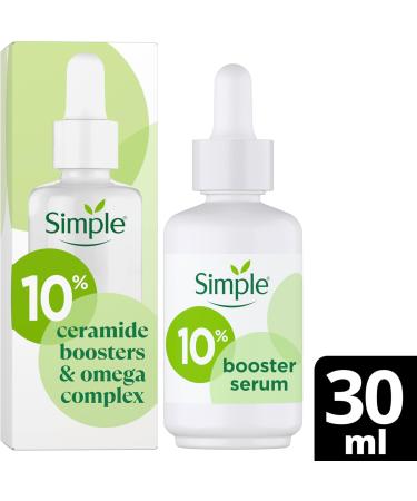 Simple 10% Ceramide Boosters & Omega Complex* Facial Serum Skin Care Product Suitable For All Skin Types For Restored and Nourished Skin 30 ml - Buy Online on GoSupps.com