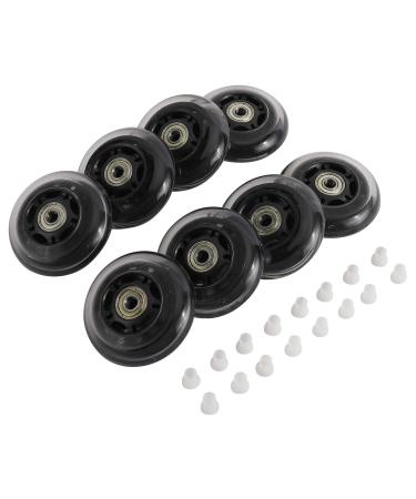 XMSound 8Pack 70mm 82A, 76mm 84A Roller Blade Wheels, Roller Skating Wheels, Inline Skate Wheels Replacement with Bearings