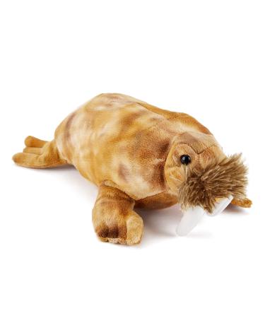 Zappi Co Plush Children's Stuffed Soft Cuddly Plush Toy-Part of Safari Animals Collection Perfect for Kids (33cm Depth)(Walrus)