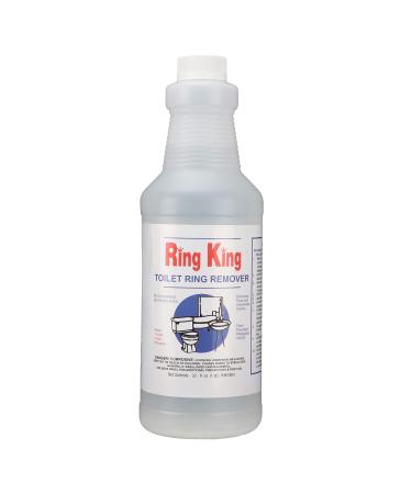 Ring King Toilet Ring Remover, NatureTek Toilet Bowl Cleaner, Multi-Surface Calcium, Water Scale, Rust, Red clay, and Lime stain remover, Fast Acting No Scrubbing 32 Fl Oz (Pack of 1)