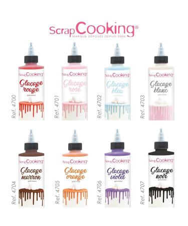 ScrapCooking Drip Cake Glaze Orange 130g | Quick-Drying Decoration for Cakes Pies & Donuts - Perfect for Birthdays & Halloween - Buy Online on GoSupps.com