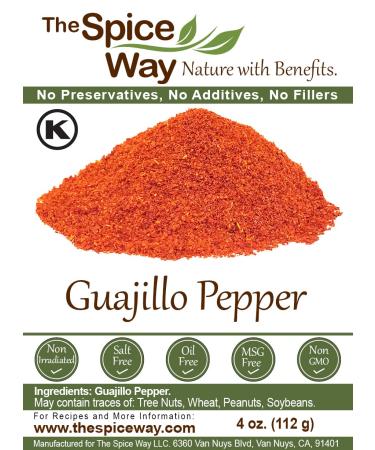 The Spice Way Guajillo Pepper Powder - 4 oz | Authentic Mexican Cooking Ingredient - Buy Online on GoSupps.com