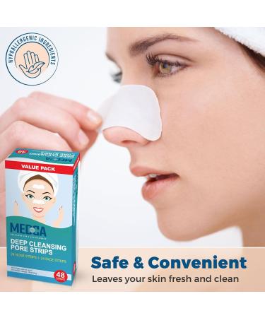 MEDca Deep Cleansing Pore Strips Combo Pack 48 Count Strips - Buy Online on GoSupps.com