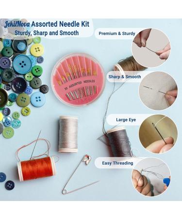 30 Pack Premium Hand Sewing Needles - Assorted Sizes for Handsewing, Stitching, Repair & Embroidery - Buy Online on GoSupps.com