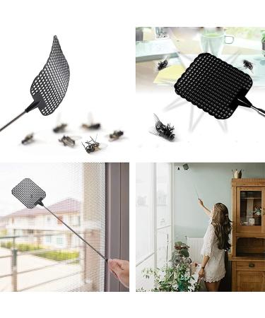 Olakin Extendable Fly Swatter - Insect Pest Control Tool for Flies & Mosquitoes (Black) | International Shipping Available - Buy Online on GoSupps.com