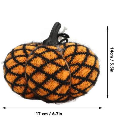 Handmade Fabric Pumpkin Halloween Pumpkin Exquisite Soft Wool Pumpkin Decorative Fabric Pumpkin Autumn Decorations(Yellow) - Buy Online on GoSupps.com