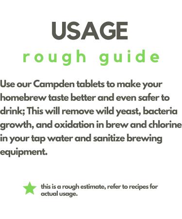 Campden Tablets (2oz-100 tablets) | Packed in Canada| Active Potassium Metabisulfite| Sterilant and Preservative Prevent the Growth of Most Wild Yeast| Used to Sterilize Beer Wine Juice Cider and Water| by Elo s Premium - Buy Online on GoSupps.com