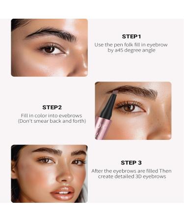 Brown Eyebrow Pencil - Long Lasting Brown Eyebrow Color Pencils for Men and Women (Black) (Grey) - Buy Online on GoSupps.com