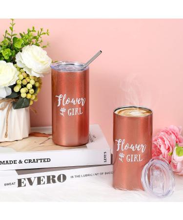 Flower Girl Proposal Gift Set - Tumblers, Card, Makeup Bag, Sunglasses, Scrunchies, Diamond Pen - Buy Online on GoSupps.com