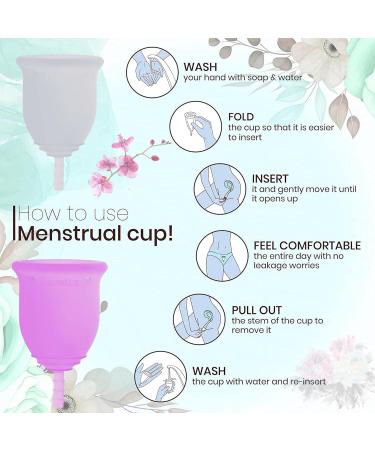 2pcs Menstrual Cup + 2IN1 450ml Perineal Douche & Bidet | Portable and Waterproof - Buy Online on GoSupps.com