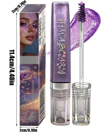  Qidures Glitter Mascara for Women 5g Volumizing Waterproof - Smudge-Proof Mascara - For Sensitive Eyes Evening Date Wedding Concert Show Gift - Buy Online on GoSupps.com