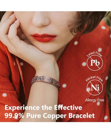 Jeracol 8X Ultra Strength Pure Copper Magnetic Bracelet with Tree of Life Design - Gift Box Included - Buy Online on GoSupps.com