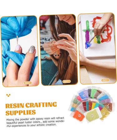 Lurrose 5pcs 24 Mica Powder Natural Soap Colorful Candles Pigment Lip Soap Powder Edible Eye Shadow 24 Colorx5pcs 13X9cmx5pcs - Buy Online on GoSupps.com