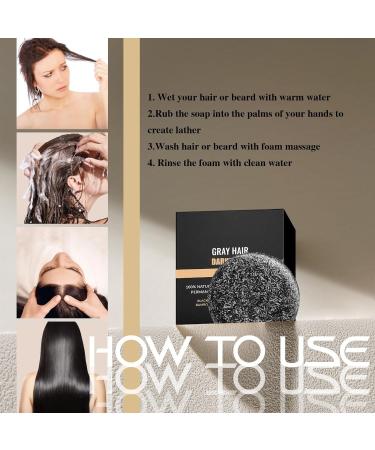 2PCS Gray Hair Reverse Shampoo Bar | Anti-Grey Hair Treatment for Stronger Smoother Hair | Unisex Grey Hair Solution - Buy Online on GoSupps.com
