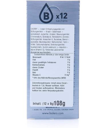 Buy Bolero Drinks Cherry 12 Pack (9g Each) - Refreshing Low-Calorie Flavored Drink Mixes for International Shipping - Buy Online on GoSupps.com
