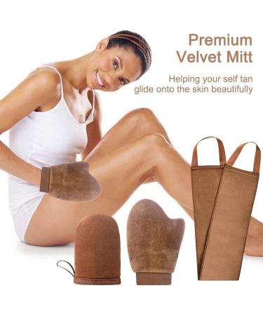jyibinee 3 in 1 Self Tanning Applicator Mitt Set with Thumb Design Washable Reusable Back Applicators for Women B - Buy Online on GoSupps.com
