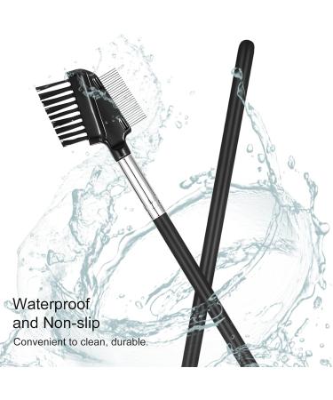 Shop Dual-Sided Eyelash & Eyebrow Spoolie Brush - Reusable Comb with Stainless Steel & Nylon Bristles | Fast International Shipping - Buy Online on GoSupps.com
