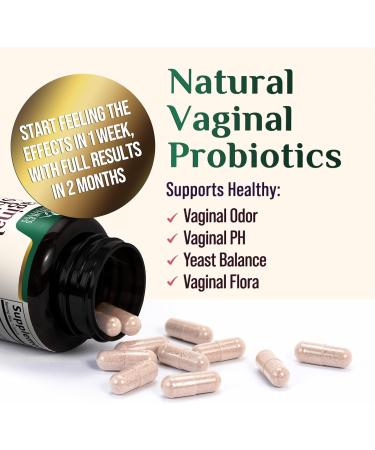 Vaginal Probiotics 50 Billion CFU - Supports Women's pH Balance Digestive UT & Feminine Health - Probiotic Blend with 10 Strains Cranberry & Prebiotics - Vag Women Health Supplements - 120 Capsules 120 Count (Pack of 1) - Buy Online on GoSupps.com