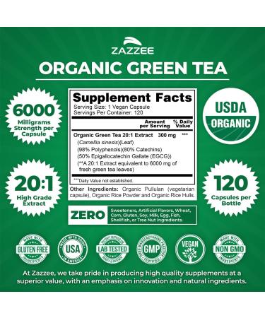 Zazzee Herbal Antioxidant Fitness Support Bundle | 20:1 Organic Green Tea and Beet Root Extract Capsules | Non-GMO Vegan & ISO Lab Tested (120 Servings Each) - Buy Online on GoSupps.com