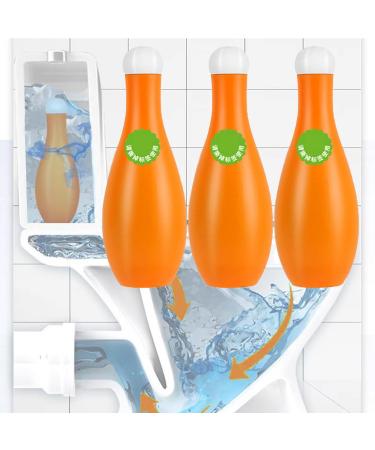 Bowling Blue Bubble Toilet Bowl Cleaner Bowling Toilet Tank Cleaner Toilet Bowling Bowl Cleaner Automatic Toilet Bowl Cleaner in Bottle - Long-Lasting Fragrance (3 PCS)