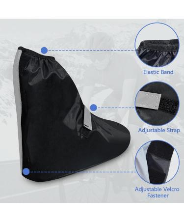 YIFMOO Waterproof Shoe Covers for Cyclists | Reflective Overshoes with Adjustable Velcro | Size 44-46 Rain Protection - Buy Online on GoSupps.com