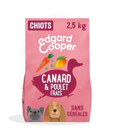 Edgard & Cooper Puppy Dry Food (Duck & Chicken 2.5kg) Grain Free Fresh Meat and Quality Protein Real Ingredients