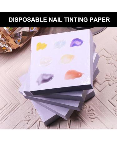 Nails Art Mixing Toner Paper Double Sided Manicure Accessory Professional Nails Sheets Paper 75 X 100mm - Buy Online on GoSupps.com