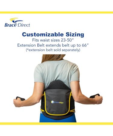 Brace Direct LSO Back Brace for Lower Back Pain Relief | Herniated Bulging Slipped Disc Support Belt for Men & Women - Universal Fit - Buy Online on GoSupps.com