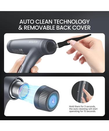 Professional Hair Dryer - Lightweight Foldable High-Speed Dual Ionic Blow Dryer with Brushless Motor & Magnetic Nozzle | Travel & Home Use - Buy Online on GoSupps.com