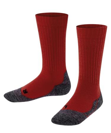 FALKE Unisex Kids Active Warm Socks, Merino Wool, 1 Pair 2-3T Red (Fire 8150)